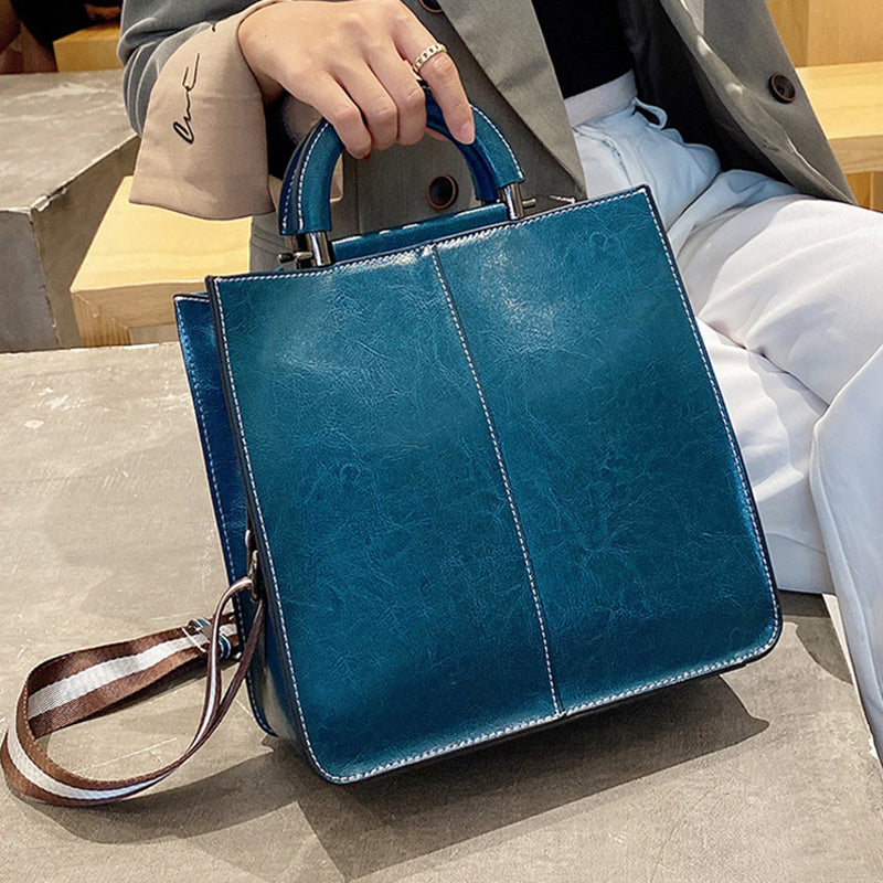 Top Grain Leather Shoulder Bag Leather Handbag Handmade Leather Bag For Women Stylish Crossbody Bags Gift For Her RockCow Leather Studio