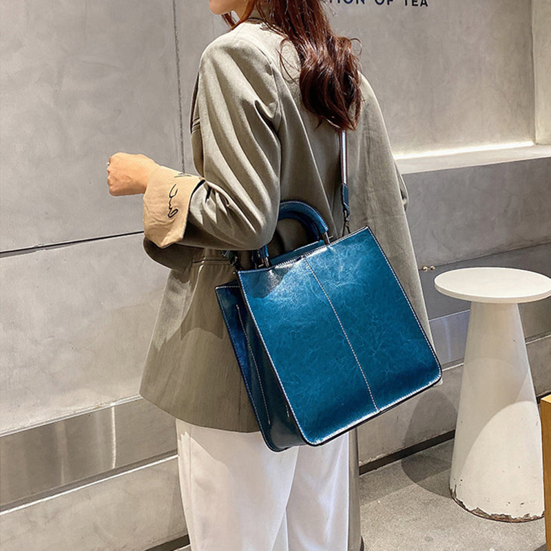 Top Grain Leather Shoulder Bag Leather Handbag Handmade Leather Bag For Women Stylish Crossbody Bags Gift For Her RockCow Leather Studio