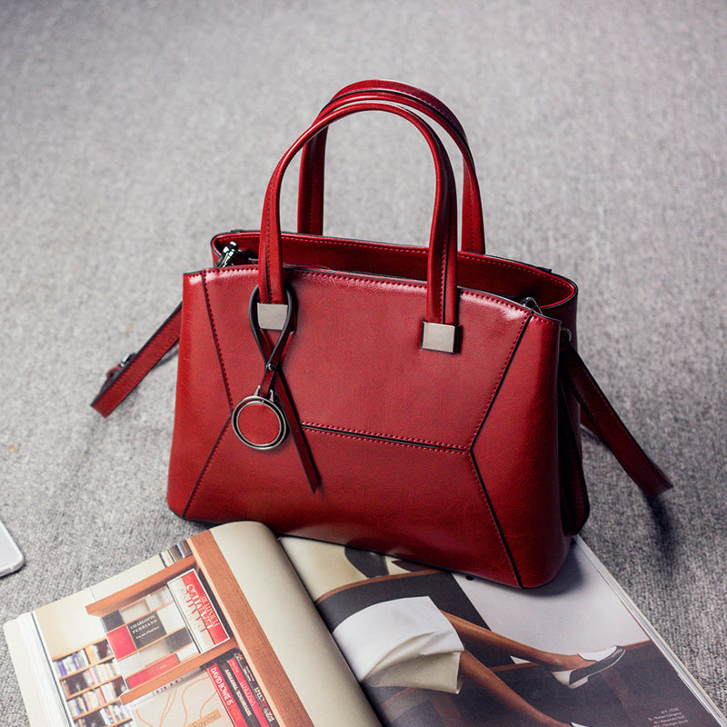 Top Grain Leather Satchel Bag, Stylish Women Handbag, Leather Lady Purse Gift For Her RockCow Leather Studio