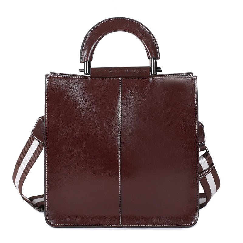 Top Grain Leather Shoulder Bag Leather Handbag Handmade Leather Bag For Women Stylish Crossbody Bags Gift For Her RockCow Leather Studio
