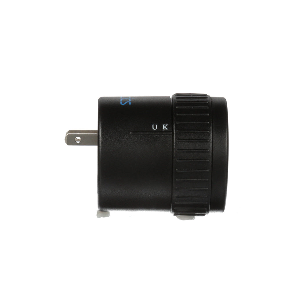 All-In-One Twist International Travel Plug Adapter (UP-7K) Ceptics
