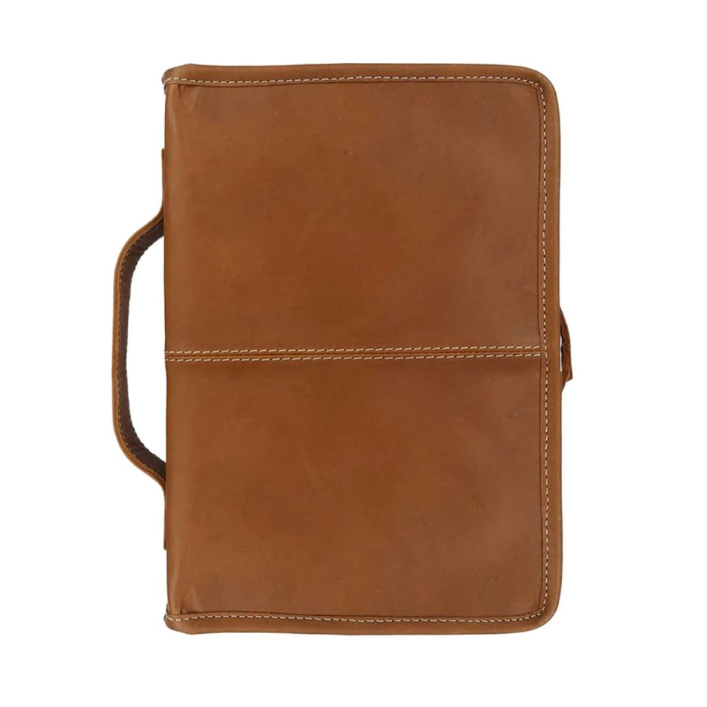 Classic Bible Leather Cover - Tan Classy Leather Bags