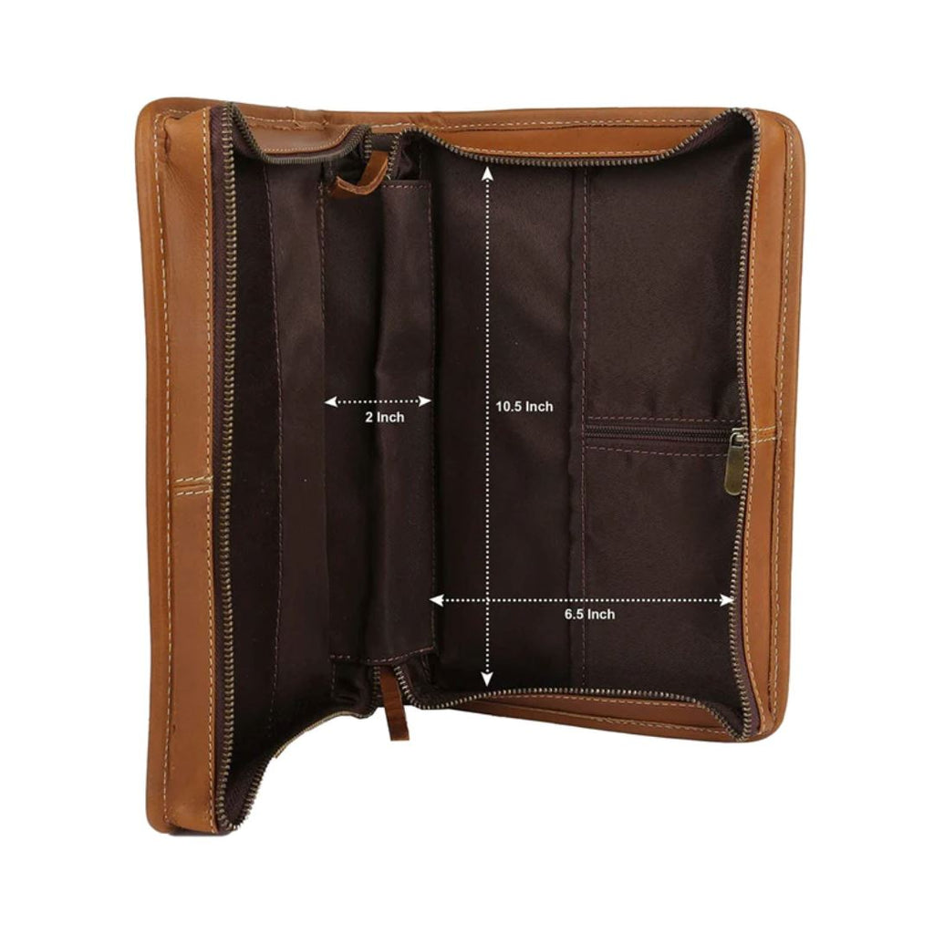 Classic Bible Leather Cover - Tan Classy Leather Bags