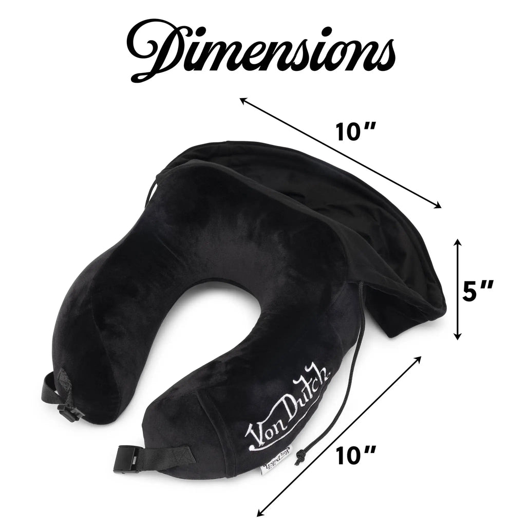 Eyeconic Hooded Ergonomic Memory Foam Travel Neck Pillow Travellty