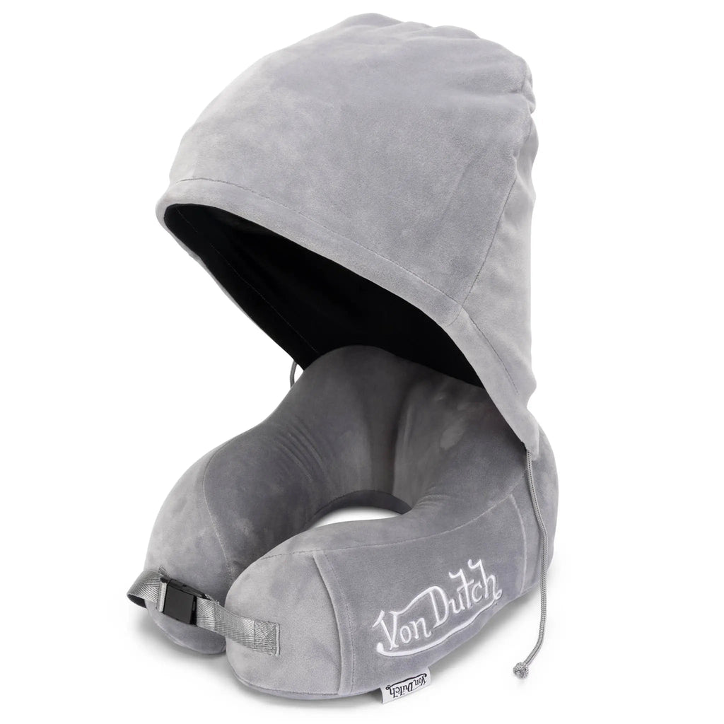 Eyeconic Hooded Ergonomic Memory Foam Travel Neck Pillow Travellty