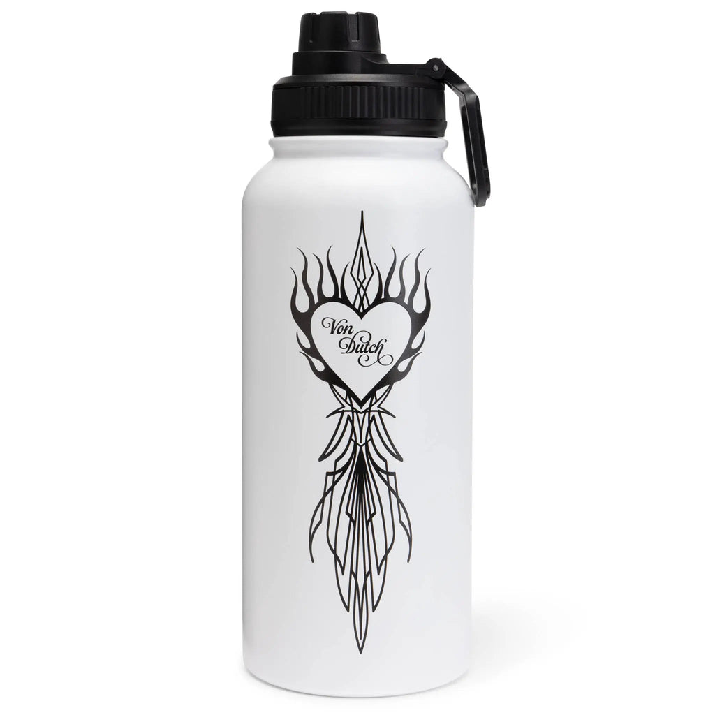 32oz Iconic Hydration Double Walled Insulated Stainless Steel Bottle Travellty
