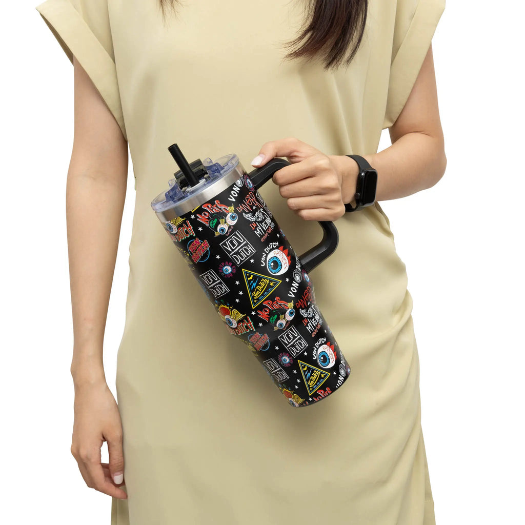40oz Bold Double Walled Insulated Stainless Steel Tumbler Travellty