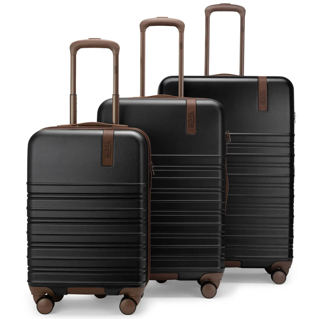 Retro Trek 3-Piece Expandable Hardside Spinner Luggage Set Travellty