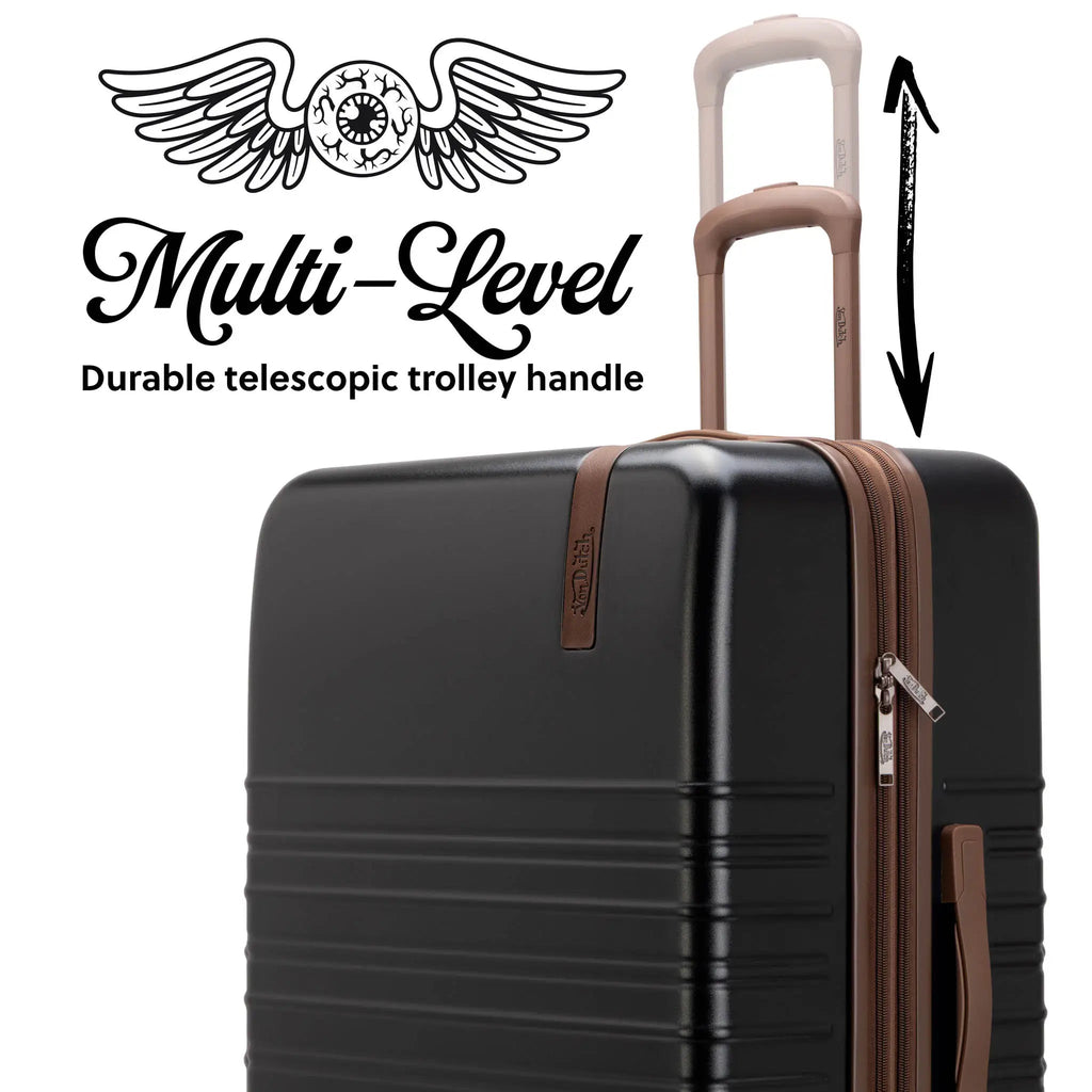 Retro Trek 3-Piece Expandable Hardside Spinner Luggage Set Travellty