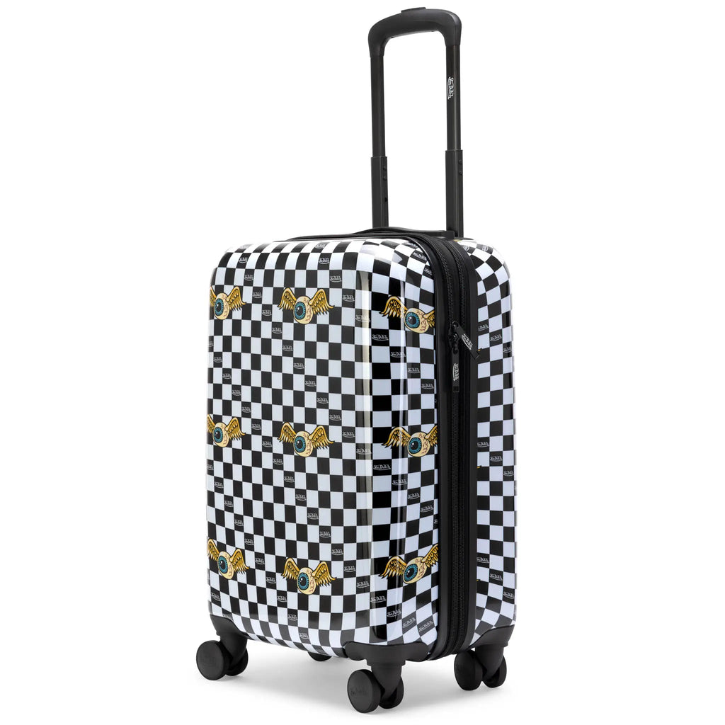 Kustom Kulture Expandable Hardside Carry-on Spinner Suitcase Travellty