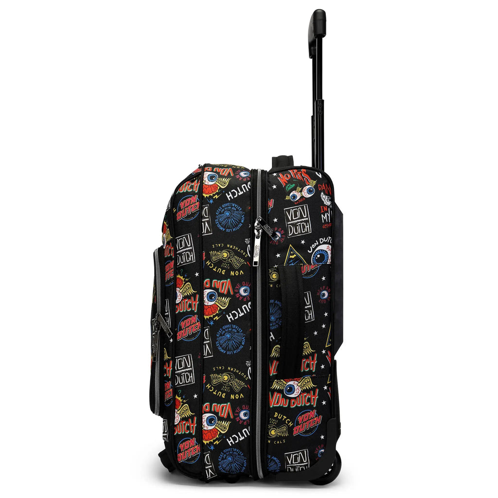 Jax Black 20" Carry-on Rolling Duffel Travellty