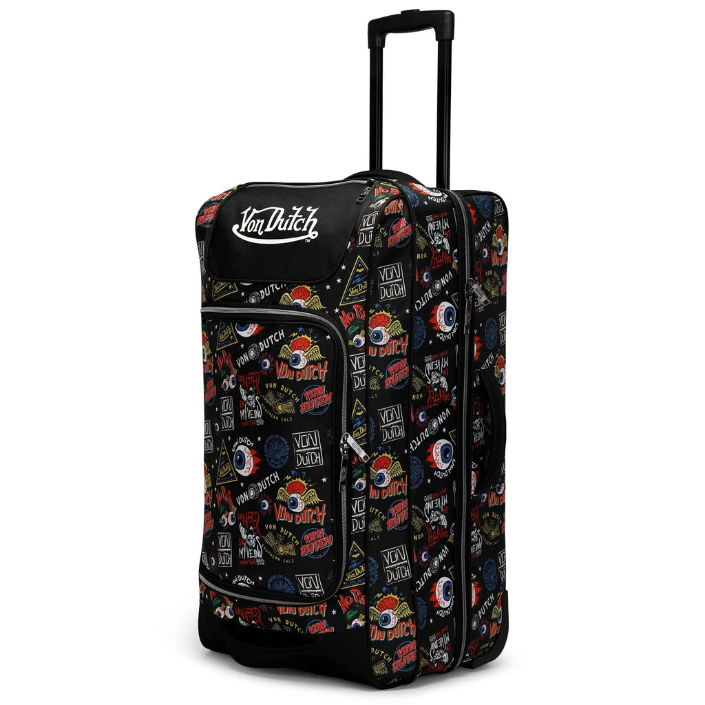 Jax Black 28" Checked Rolling Duffel Travellty