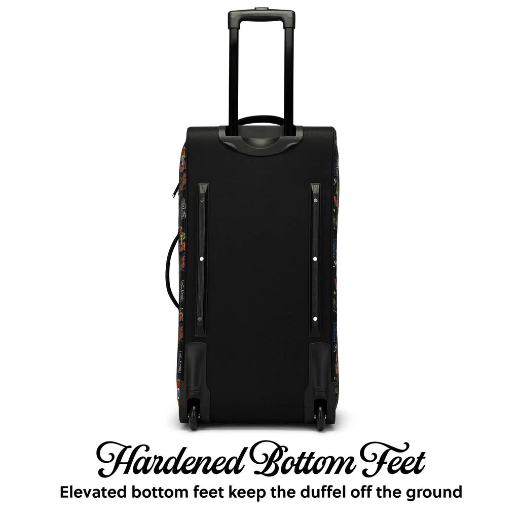 Jax Black 28" Checked Rolling Duffel Travellty