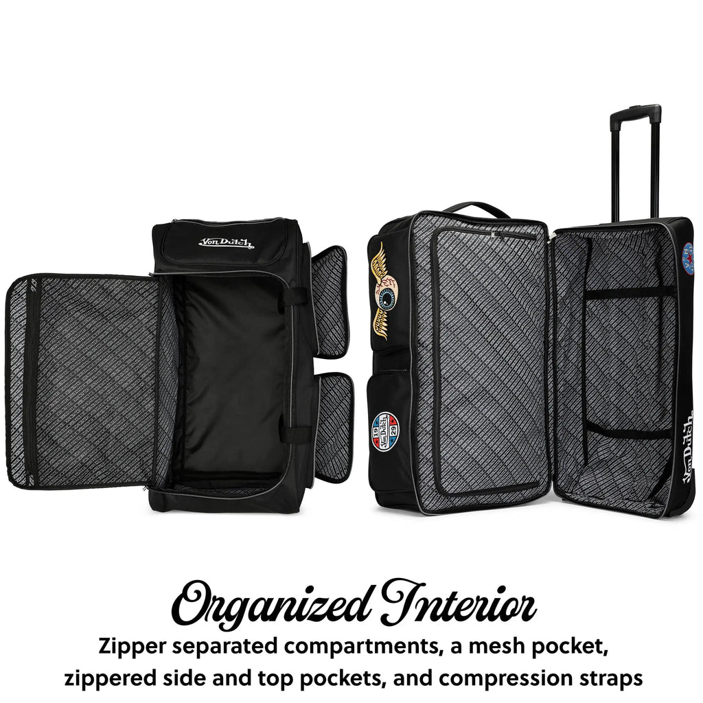 Signature Patch 28" Checked Rolling Duffel Travellty