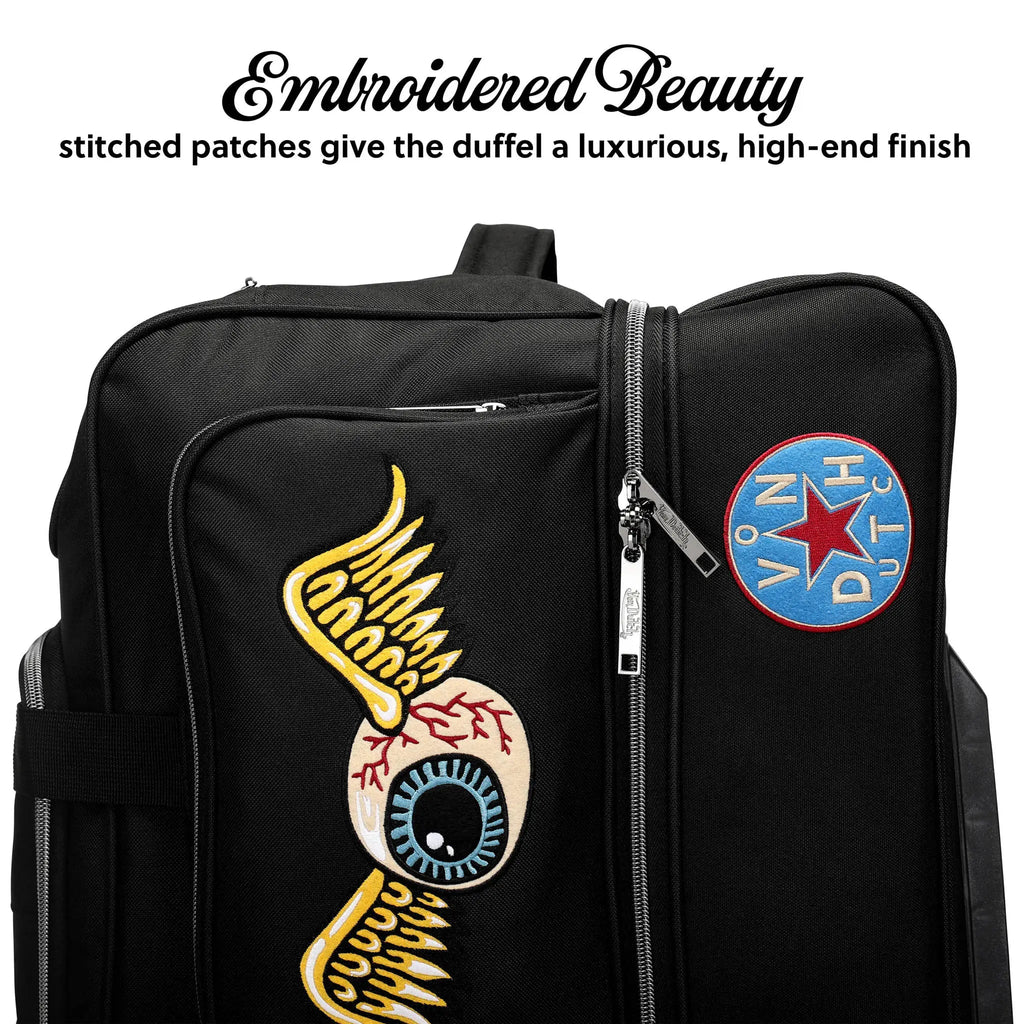 Signature Patch 28" Checked Rolling Duffel Travellty