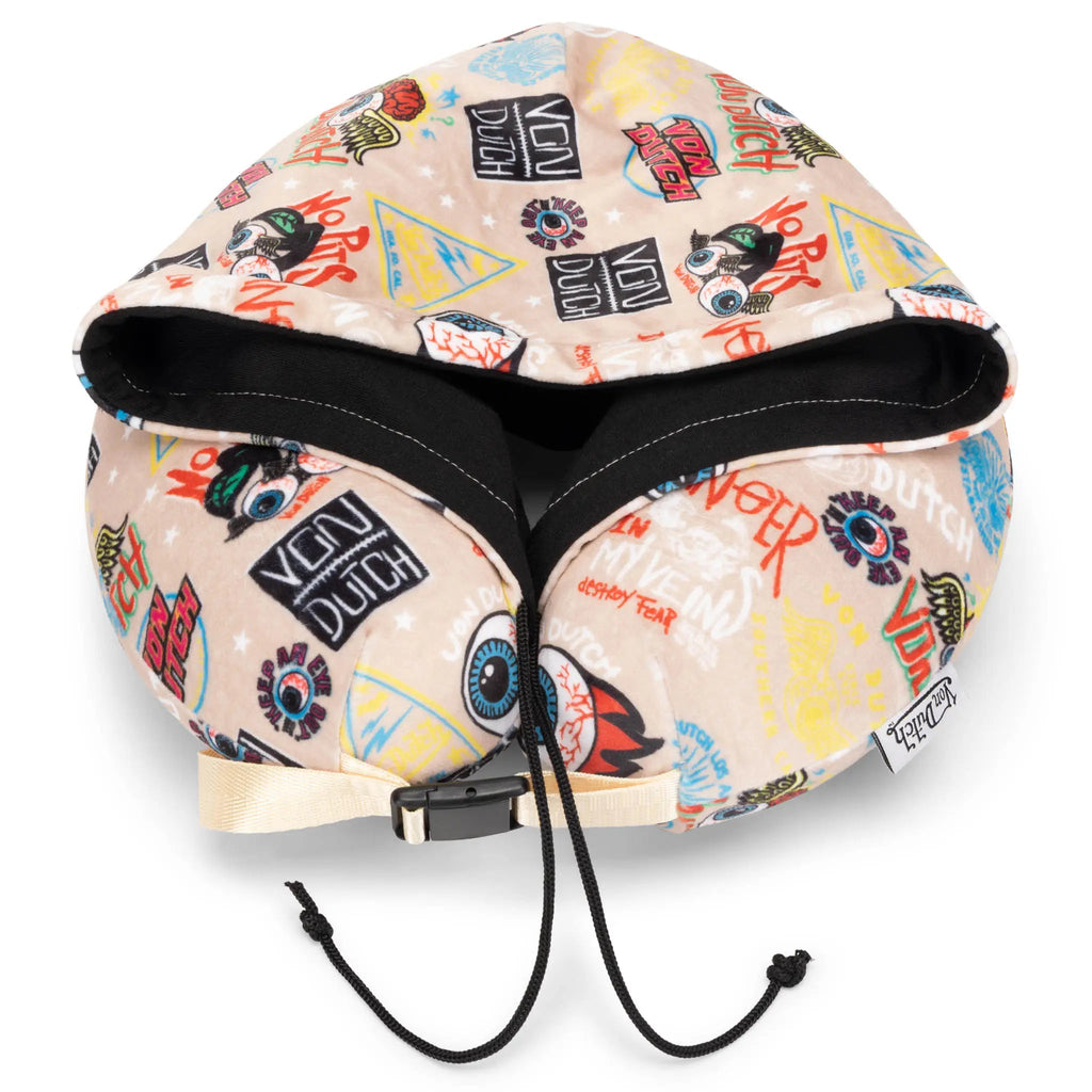Jax Hooded Memory Foam Travel Neck Pillow Travellty