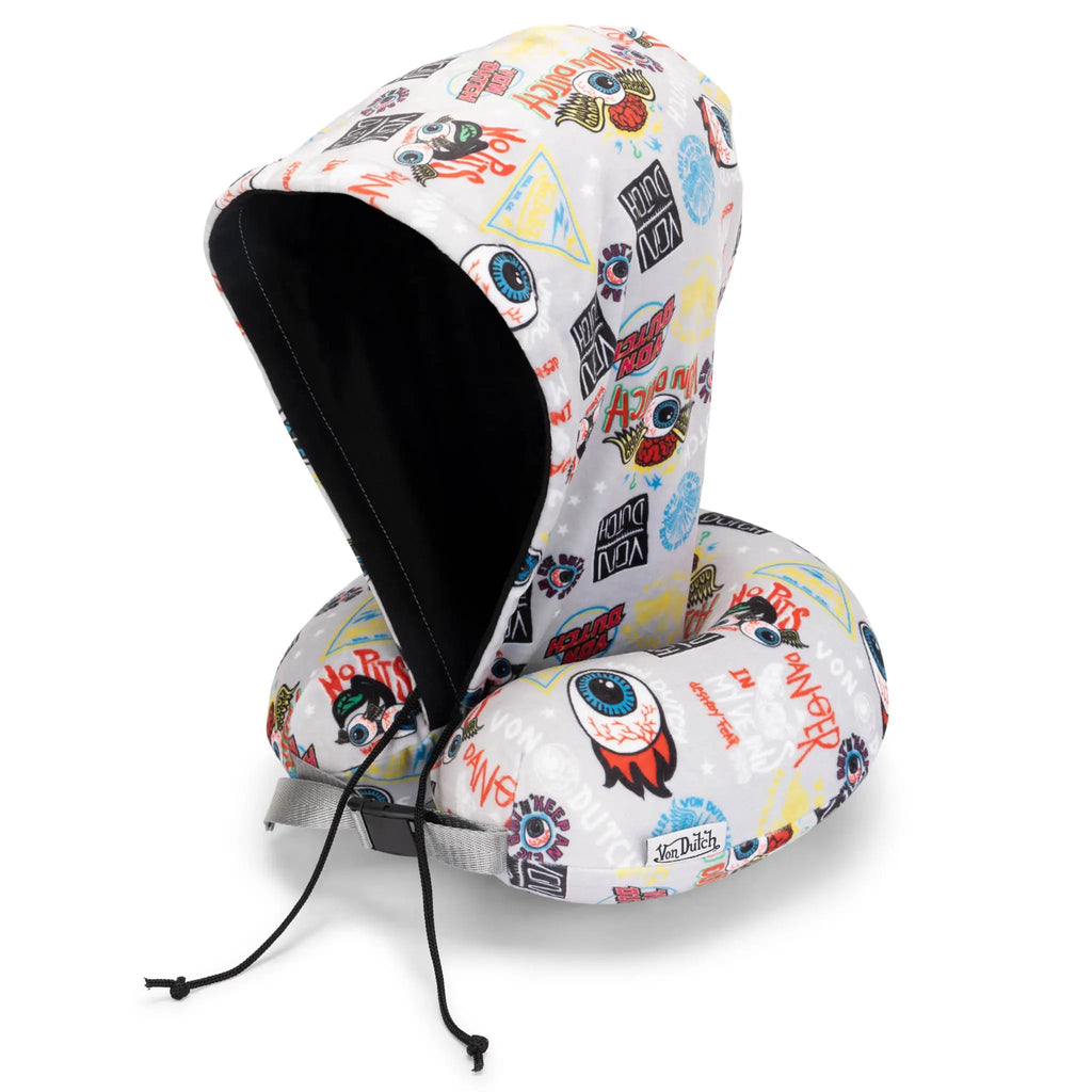 Jax Hooded Memory Foam Travel Neck Pillow Travellty