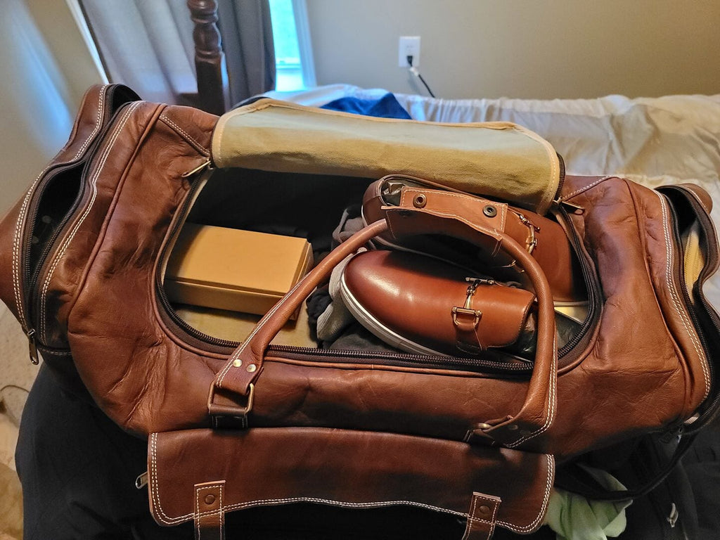 Traveler Weekender Duffle Classy Leather Bags