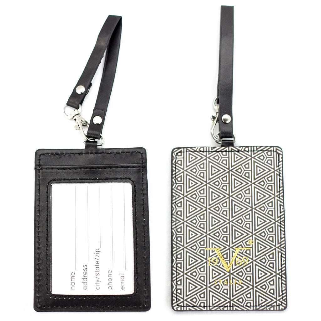 Runway Vegan Leather Luggage Tags Set Travellty
