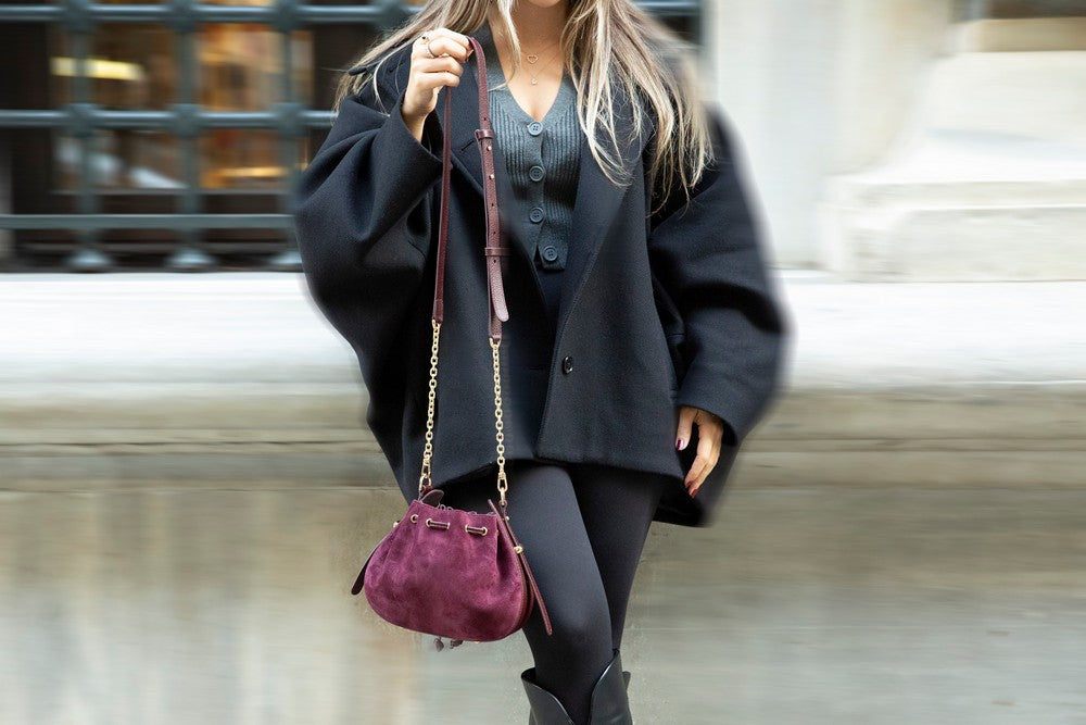 Valentina Suede Leather Women's Bag Mizuri Leather