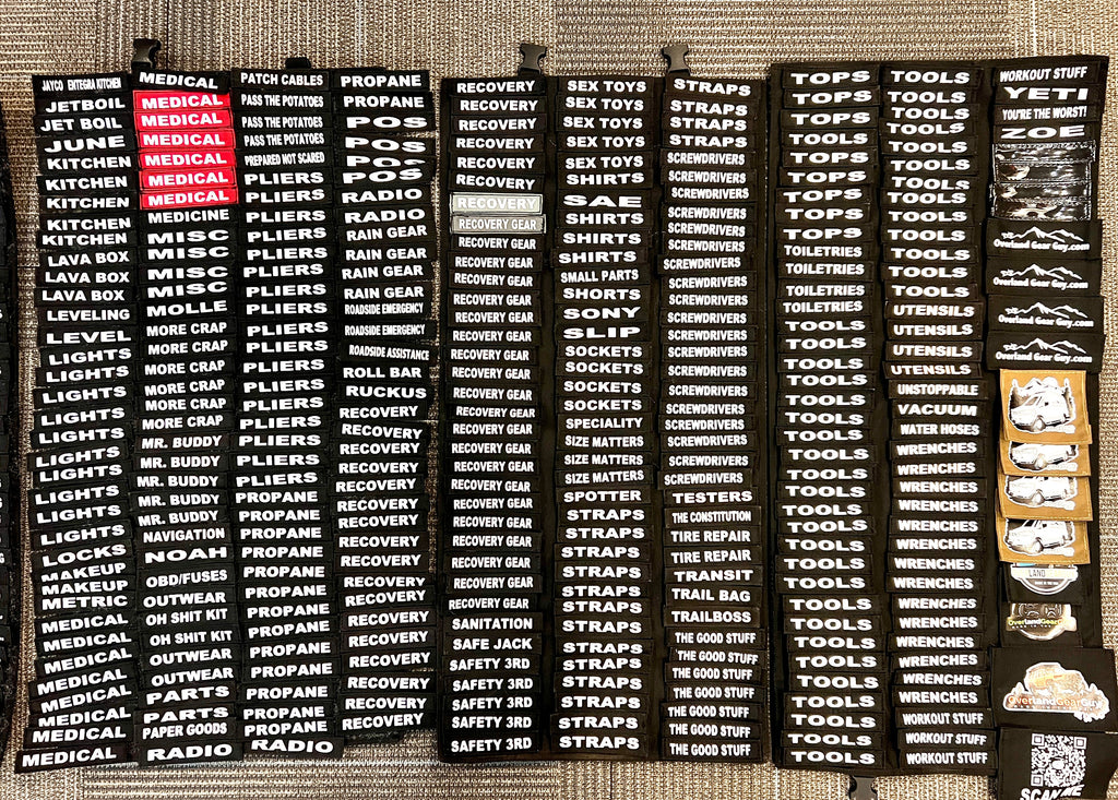 Custom Velcro Name Tags Overland Gear Guy