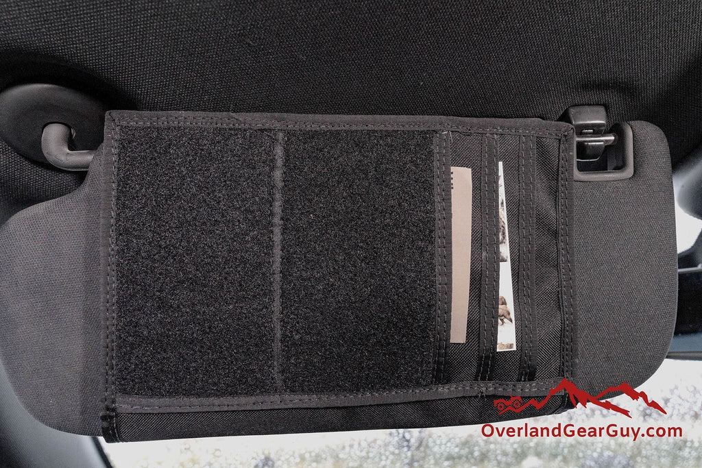 Jeep Gladiator MOLLE Visor Organizer - Tacoma Visor Overland Gear Guy