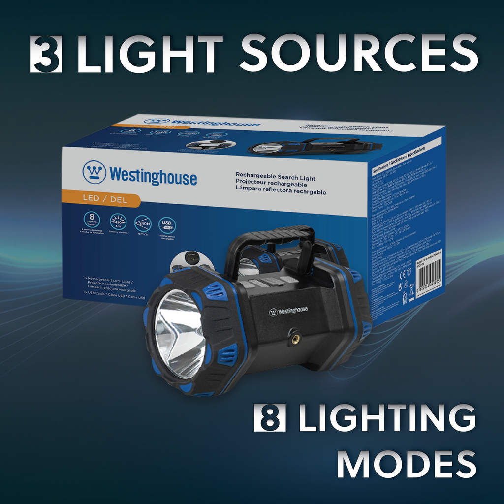 Westinghouse WF217 Rechargeable Search Light, Area Light, Mobile Power Mercantile Mountain