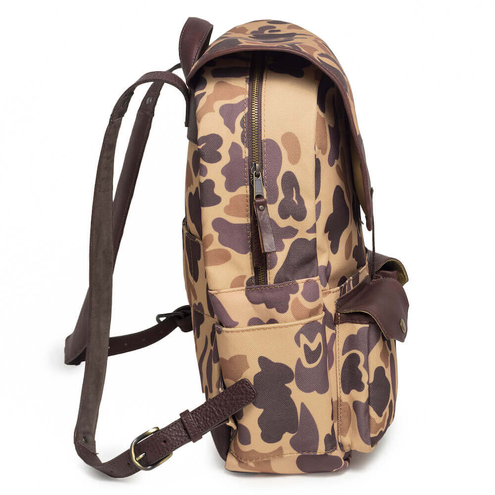 Campaign Waxed Canvas Backpack Mission Mercantile Leather Goods