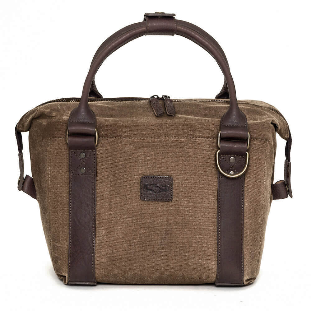 White Wing Waxed Canvas Cooler Mission Mercantile Leather Goods