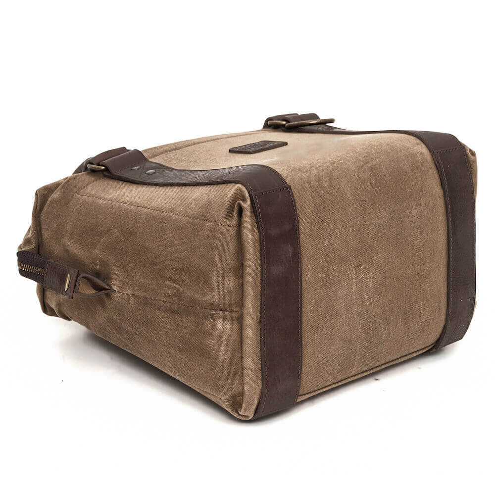 White Wing Waxed Canvas Cooler Mission Mercantile Leather Goods