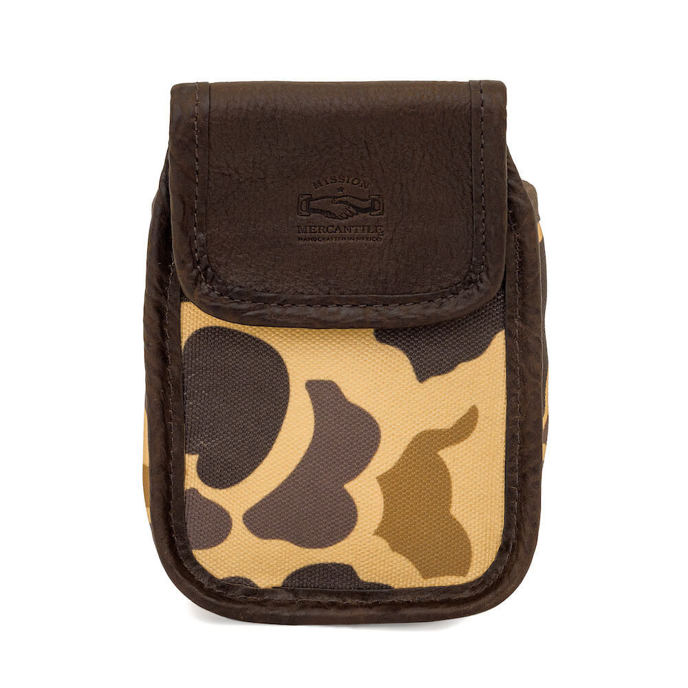 White Wing Waxed Canvas Hunting Single Belt Pouch Mission Mercantile Leather Goods