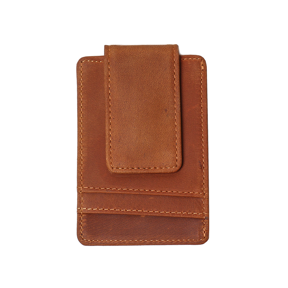 The Walden | Handmade Leather Front Pocket Wallet with Money Clip STEEL HORSE LEATHER