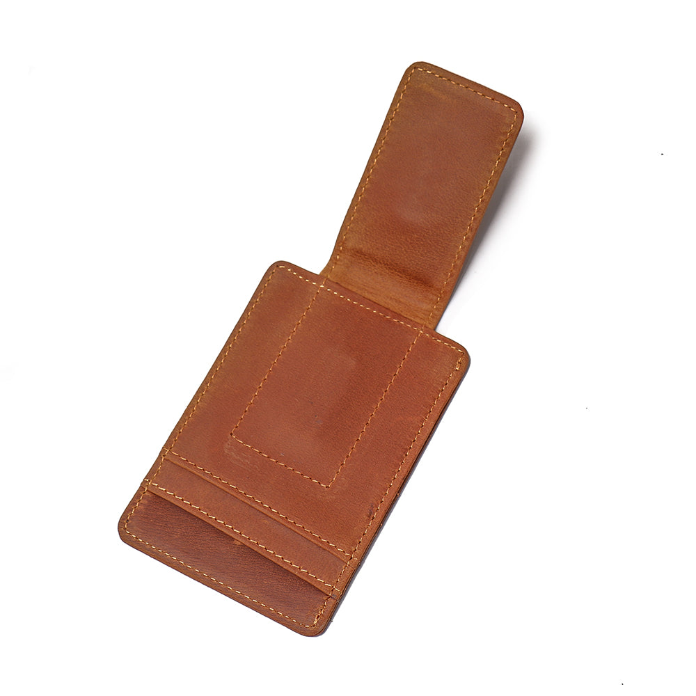 The Walden | Handmade Leather Front Pocket Wallet with Money Clip STEEL HORSE LEATHER