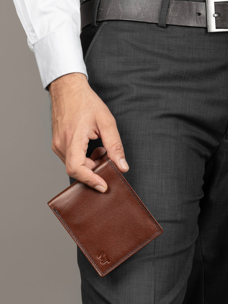 Brown Slate Cash & Card Holder Classy Leather Bags