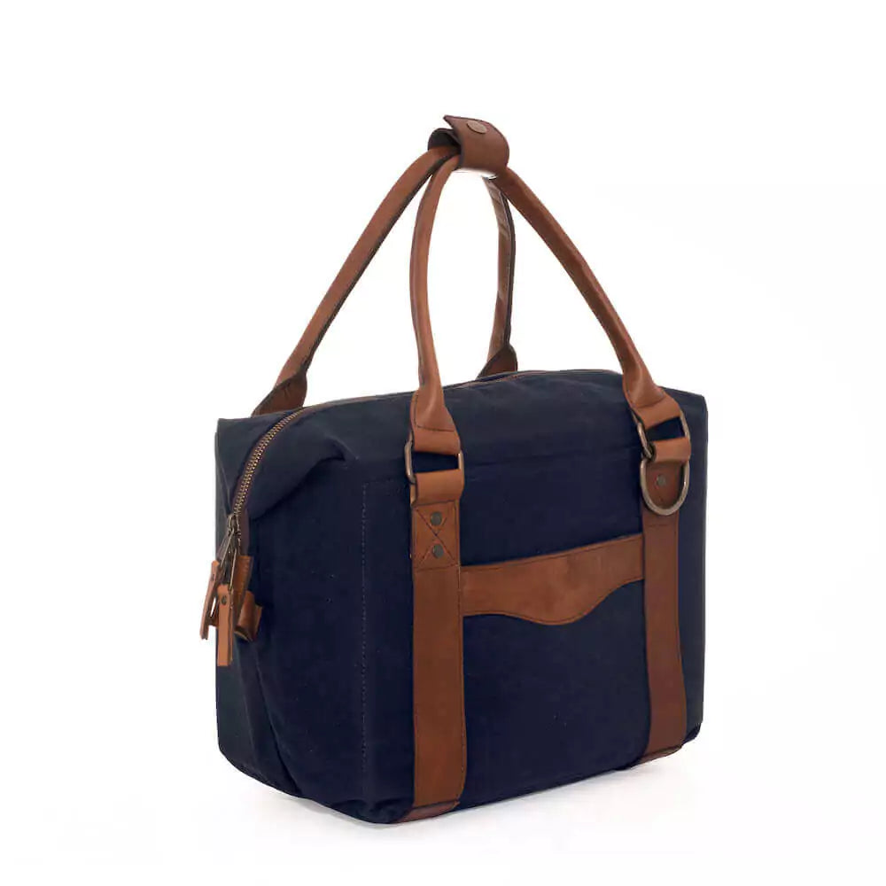 White Wing Waxed Canvas Cooler Mission Mercantile Leather Goods