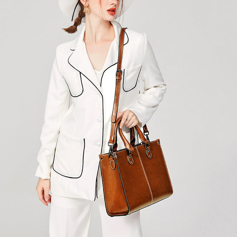 Women Leather Handbag, Full Grain Leather Designer Handbag, Gift For Her RockCow Leather Studio