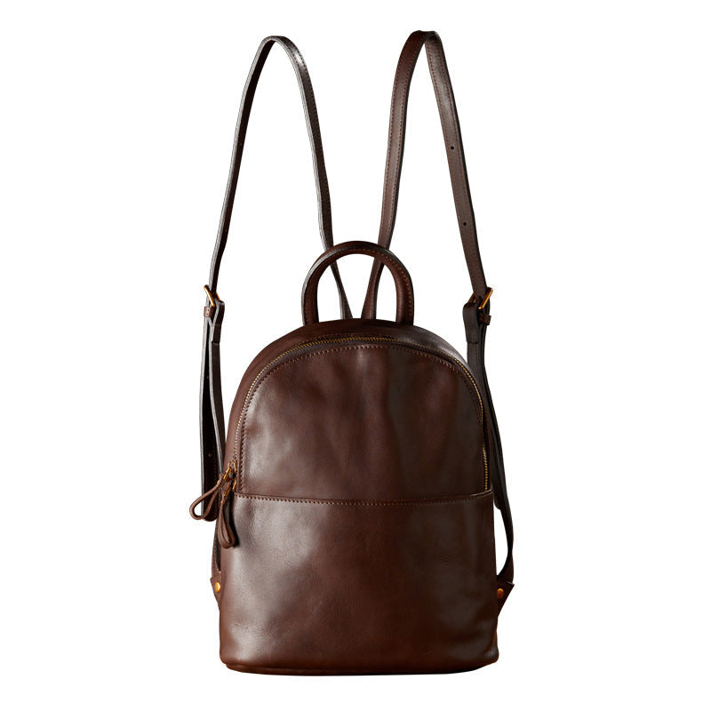 Women Vintage Genuine Leather Backpack, Designer Leather Backpack Purse, Women's Leather Backpack for School RockCow Leather Studio