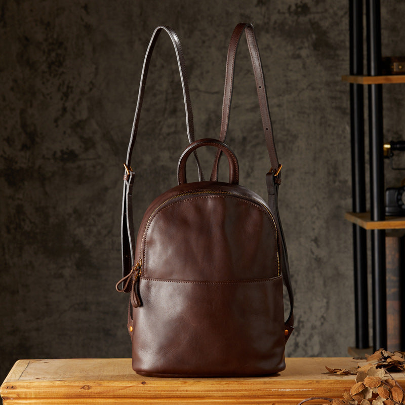 Women Vintage Genuine Leather Backpack, Designer Leather Backpack Purse, Women's Leather Backpack for School RockCow Leather Studio