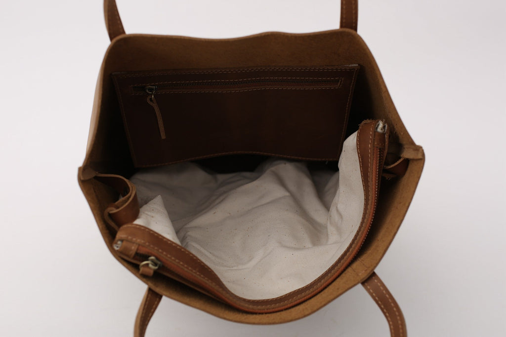Crazy Horse Leather Tote Bag Vintage Leather Handbag Big Capacity Women Everyday Tote RockCow Leather Studio