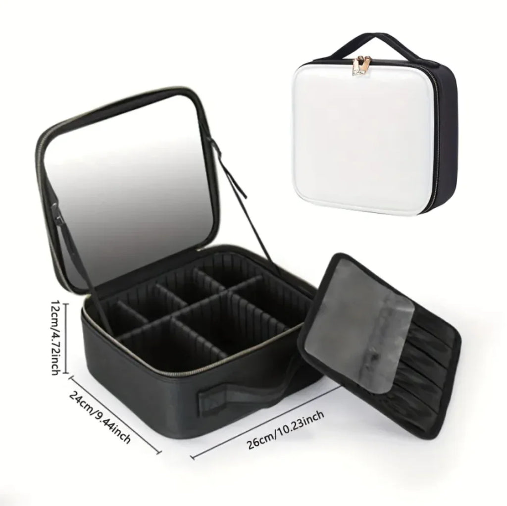 4K LED Vanity Case with Mirror - LuggageDesigners