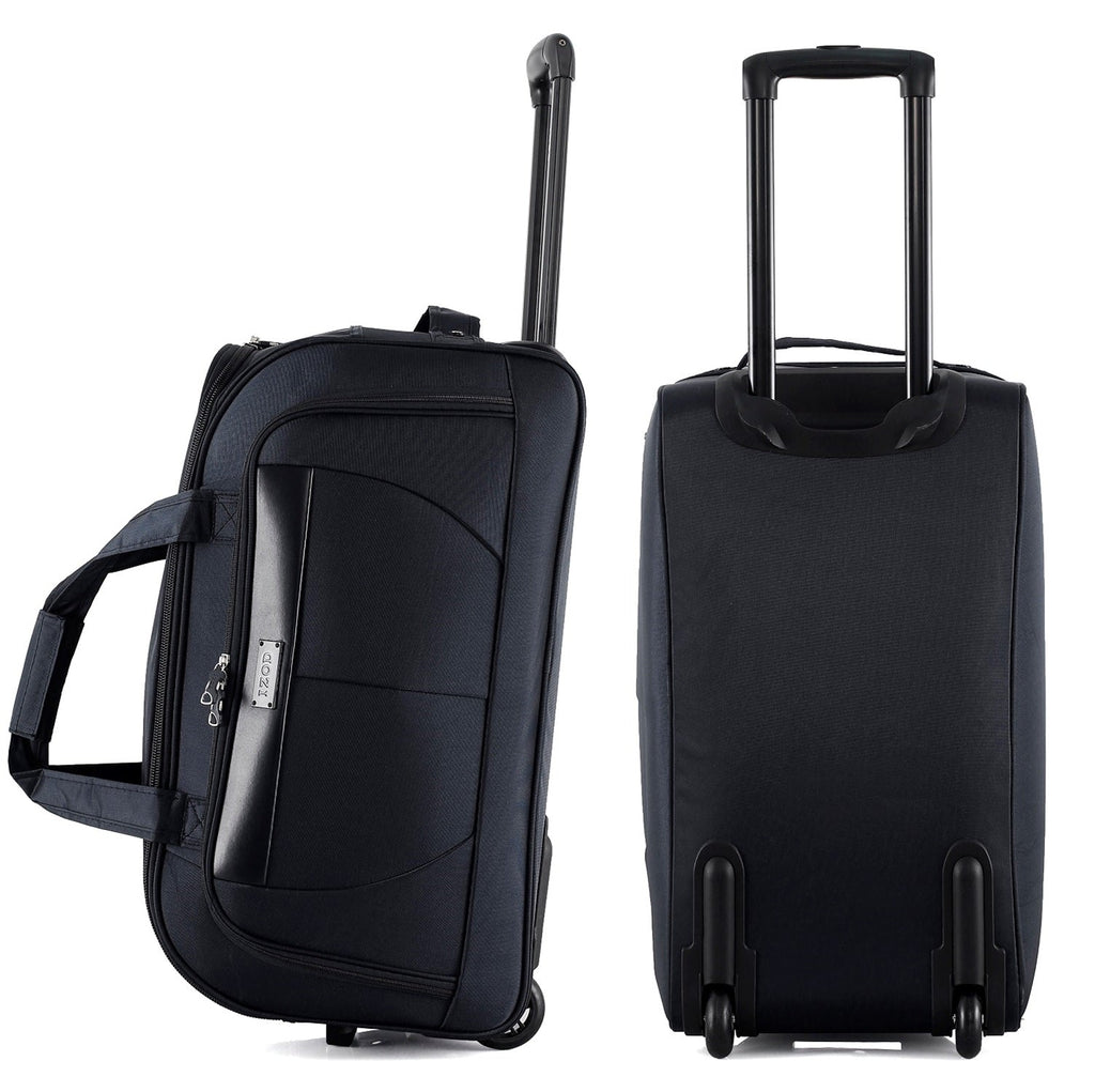 IZOD Carol Lightweight Soft Shell Rolling Duffel Bag with Wheels and Telescopic Handle – Travel-Ready Luggage Duffel Mirage Luggage