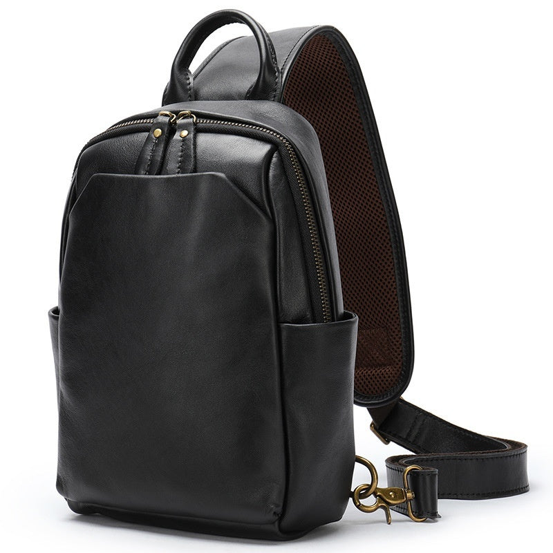 Retro Men's Casual Travel Crossbody Chest Bag Social Buzz eSIMs
