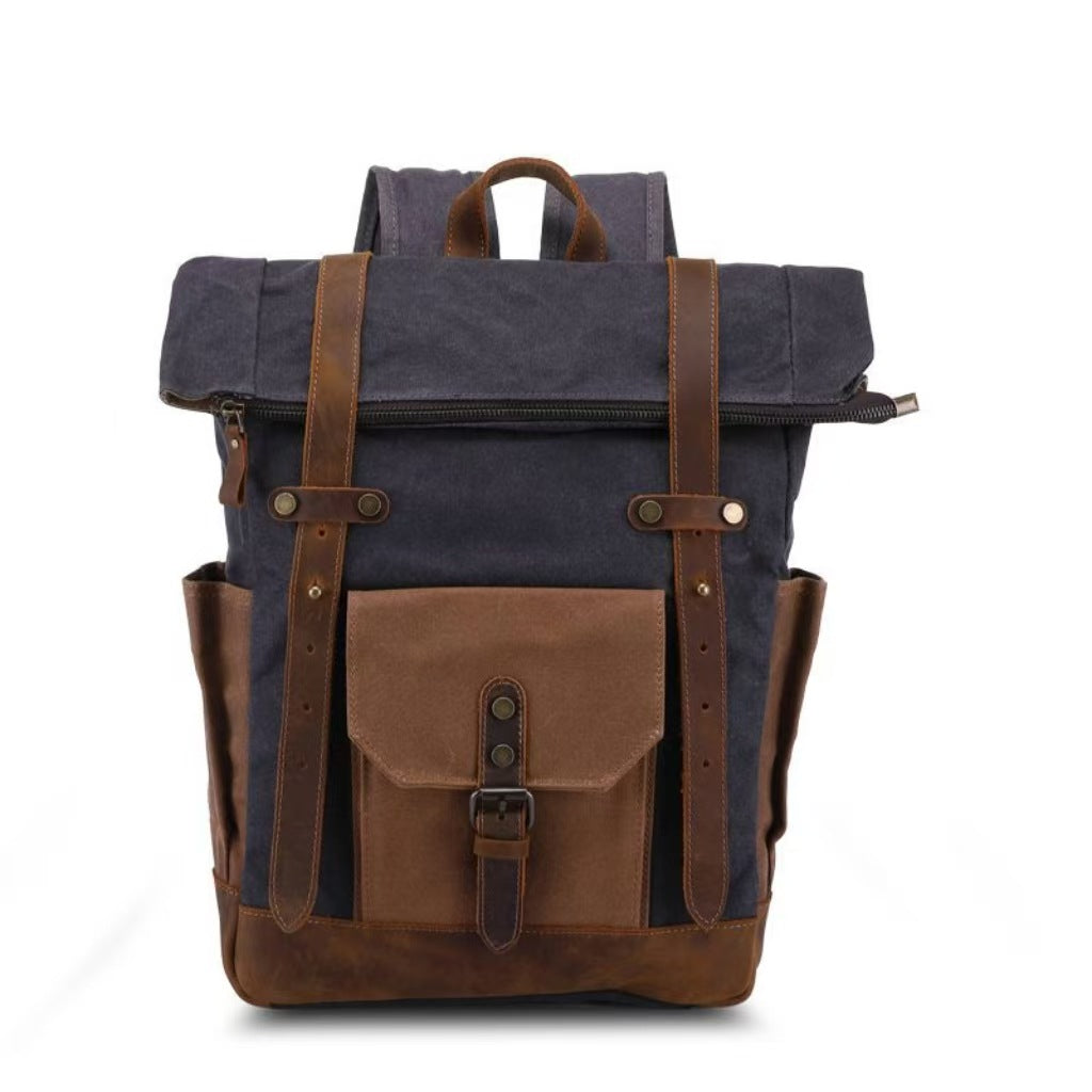 Vintage Oil Wax Waterproof Canvas Traveling Bag Social Buzz eSIMs