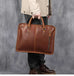 The Hemming Leather Laptop Bag | Vintage Leather Briefcase STEEL HORSE LEATHER