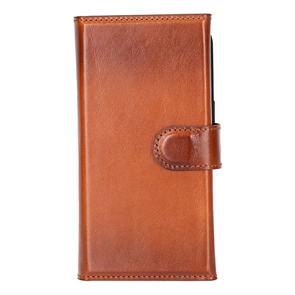 Santa iPhone 16 Pro Leather Detachable Wallet Case Mizuri Leather