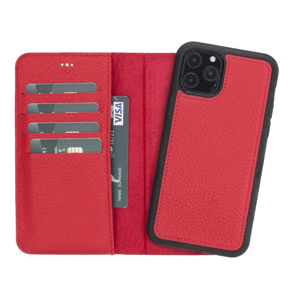 Magic iPhone 11 Pro Detachable Leather Wallet Case - LuggageDesigners