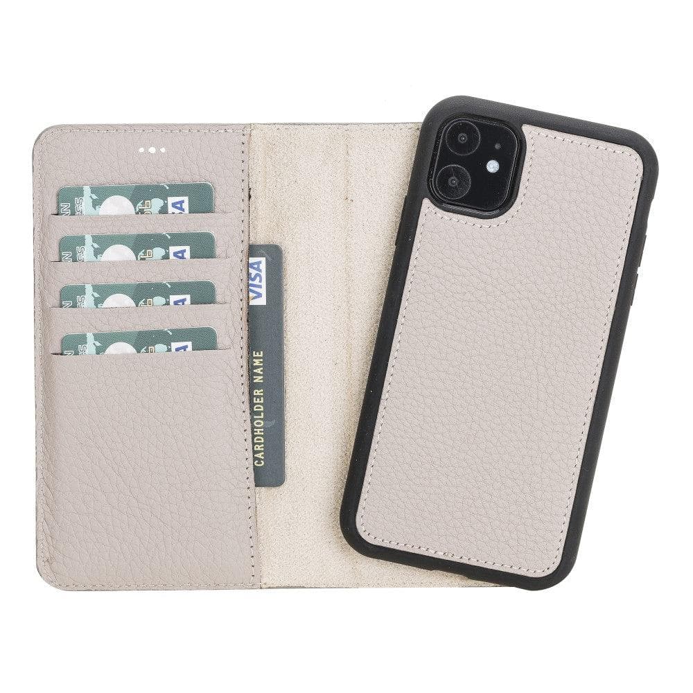 Magic iPhone 11 Pro Detachable Leather Wallet Case - LuggageDesigners