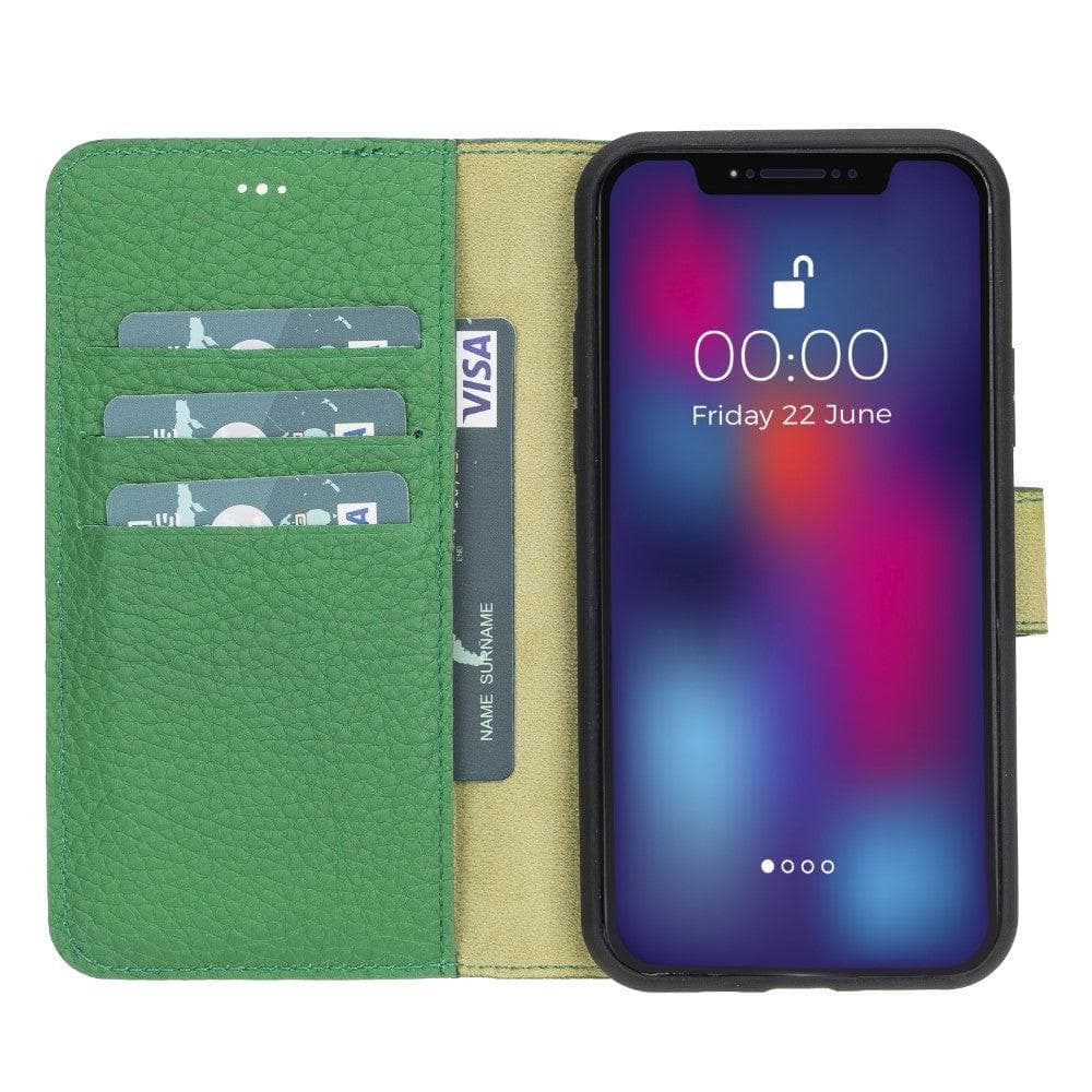Magic iPhone 11 Pro Max Detachable Leather Wallet Case - LuggageDesigners