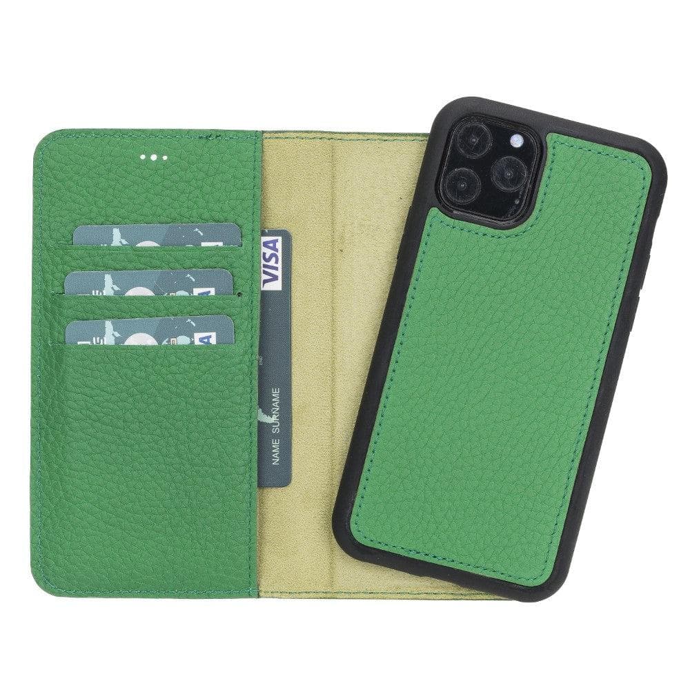 Magic iPhone 11 Pro Detachable Leather Wallet Case - LuggageDesigners