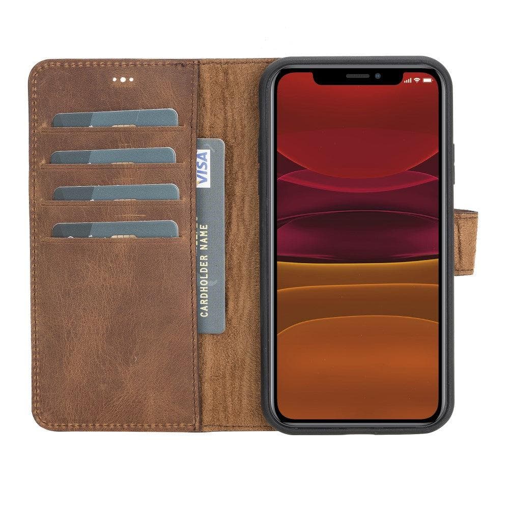 Magic iPhone 11 Detachable Leather Wallet Case - LuggageDesigners